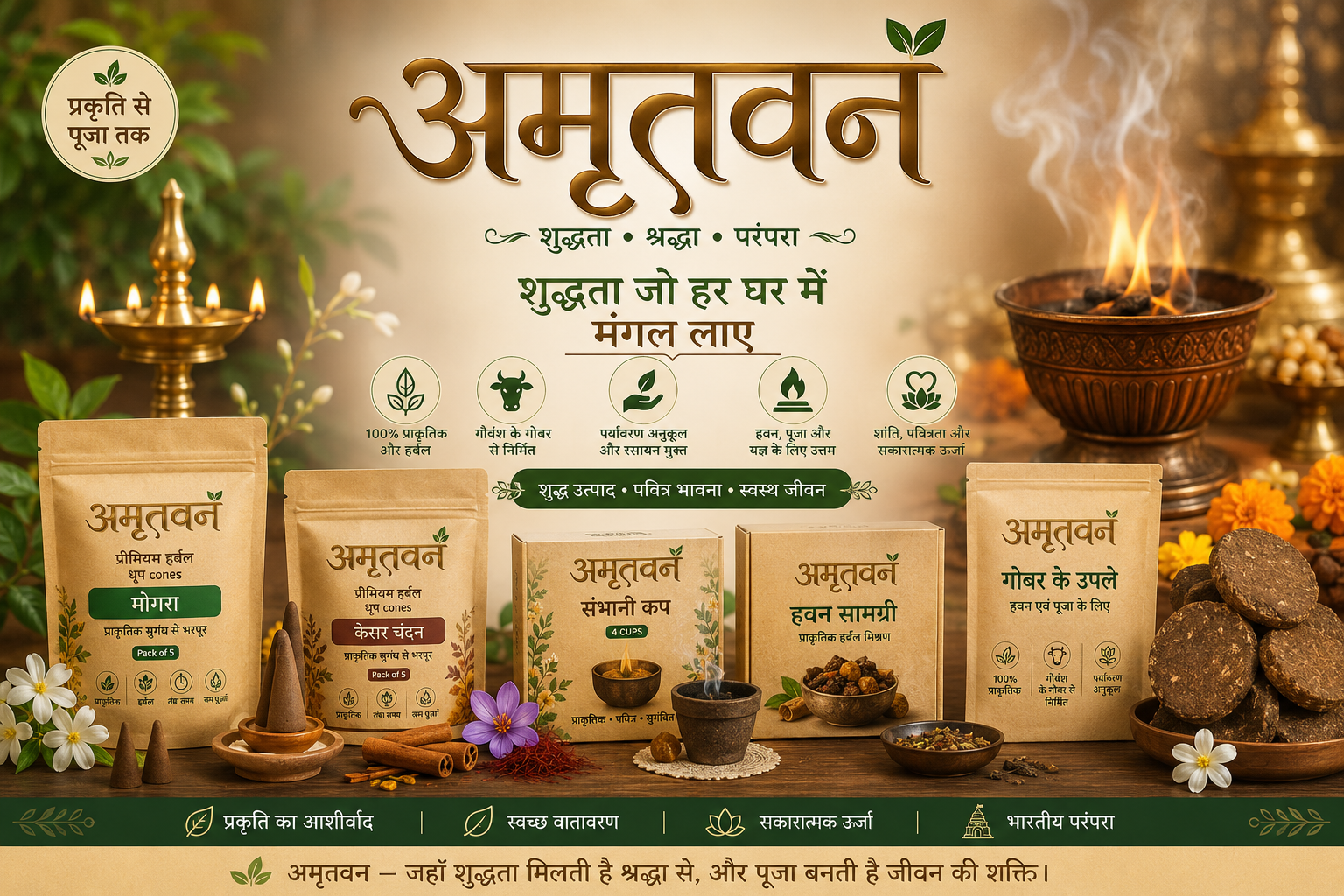 Amritvan brand essence and devotional lifestyle